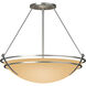Presidio Tryne 3 Light 28.6 inch Vintage Platinum Semi-Flush Ceiling Light in Sand, Large