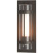 Torch 1 Light 20.8 inch Coastal Dark Smoke Outdoor Sconce, Large