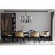 Passage 5 Light 30.3 inch Ink Circular Pendant Ceiling Light in Frosted