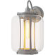 Fairwinds 1 Light 14.7 inch Coastal Burnished Steel Outdoor Sconce, Large