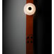 Art & Alchemy SNAPS LED 5.5 inch Black Sconce Wall Light in Chestnut Leather with Alabaster