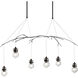 Kiwi 6 Light 36.8 inch Oil Rubbed Bronze Pendant Ceiling Light, Long