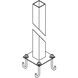 Square 71 inch Coastal Dark Smoke Outdoor Post, Square