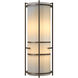 Extended Bars 2 Light 6.75 inch Bronze Sconce Wall Light in Ivory Art
