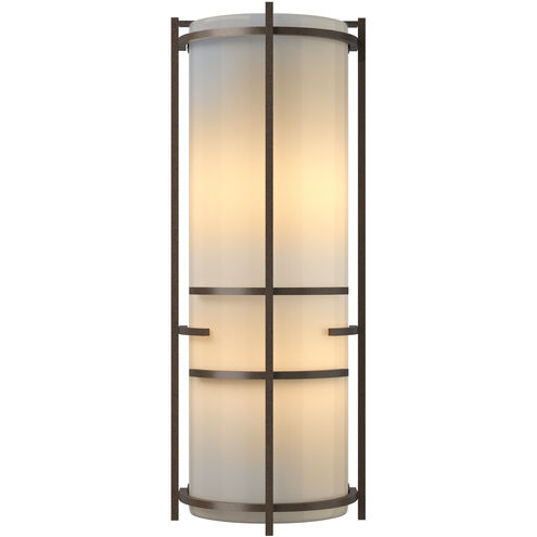 Extended Bars 2 Light 6.75 inch Bronze Sconce Wall Light in Ivory Art