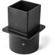 Square to Round 4.9 inch Coastal Bronze Outdoor Post Adapter