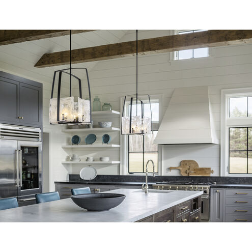 Arc 4 Light 18.7 inch Dark Smoke Pendant Ceiling Light