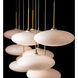 Clouds 10 Light 48 inch Modern Brass Pendant Ceiling Light