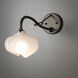 Ume 1 Light 5.9 inch Oil Rubbed Bronze Long-Arm Sconce Wall Light in Frosted, Long-Arm