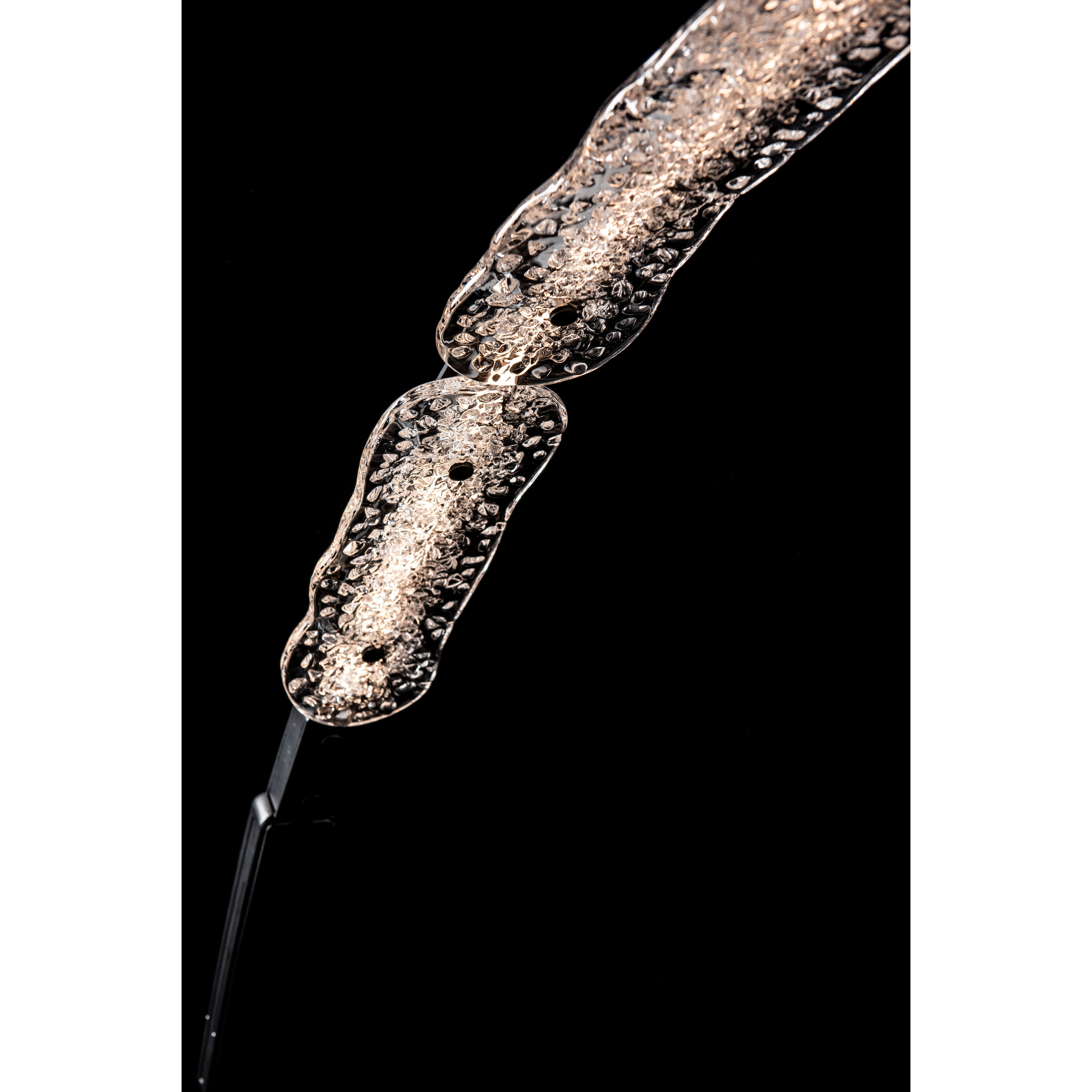 Glissade 80 inch 16.80 watt Black Arc Floor Lamp Portable Light