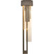 Rainfall LED 30.2 inch Coastal Dark Smoke Outdoor Sconce, Left