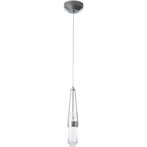 Link 1 Light 2.9 inch Oil Rubbed Bronze Mini Pendant Ceiling Light in Clear Bubble