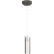 Exos Glass 1 Light 3.46 inch Natural Iron Mini Pendant Ceiling Light in Opal