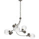 Sprig 4 Light 20.5 inch Dark Smoke Pendant Ceiling Light in Water