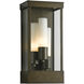 Portico 3 Light 17.8 inch Coastal Bronze Outdoor Sconce in Opal