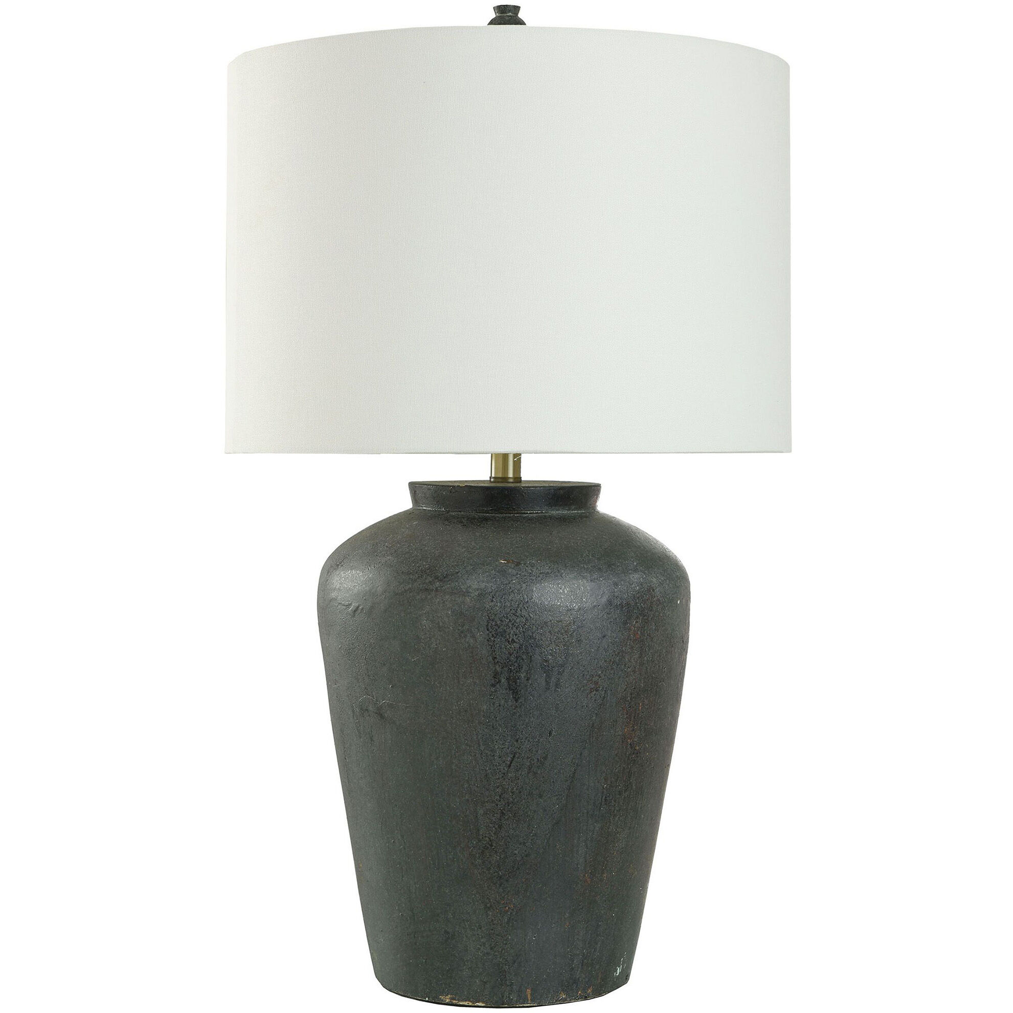 Arlo 31 inch 150 watt Distressed Black and White Table Lamp Portable Light