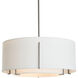 Exos 3 Light 28 inch Black Pendant Ceiling Light in Natural Anna, Large