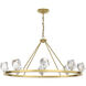 Gatsby 8 Light 45.3 inch Modern Brass Chandelier Ceiling Light