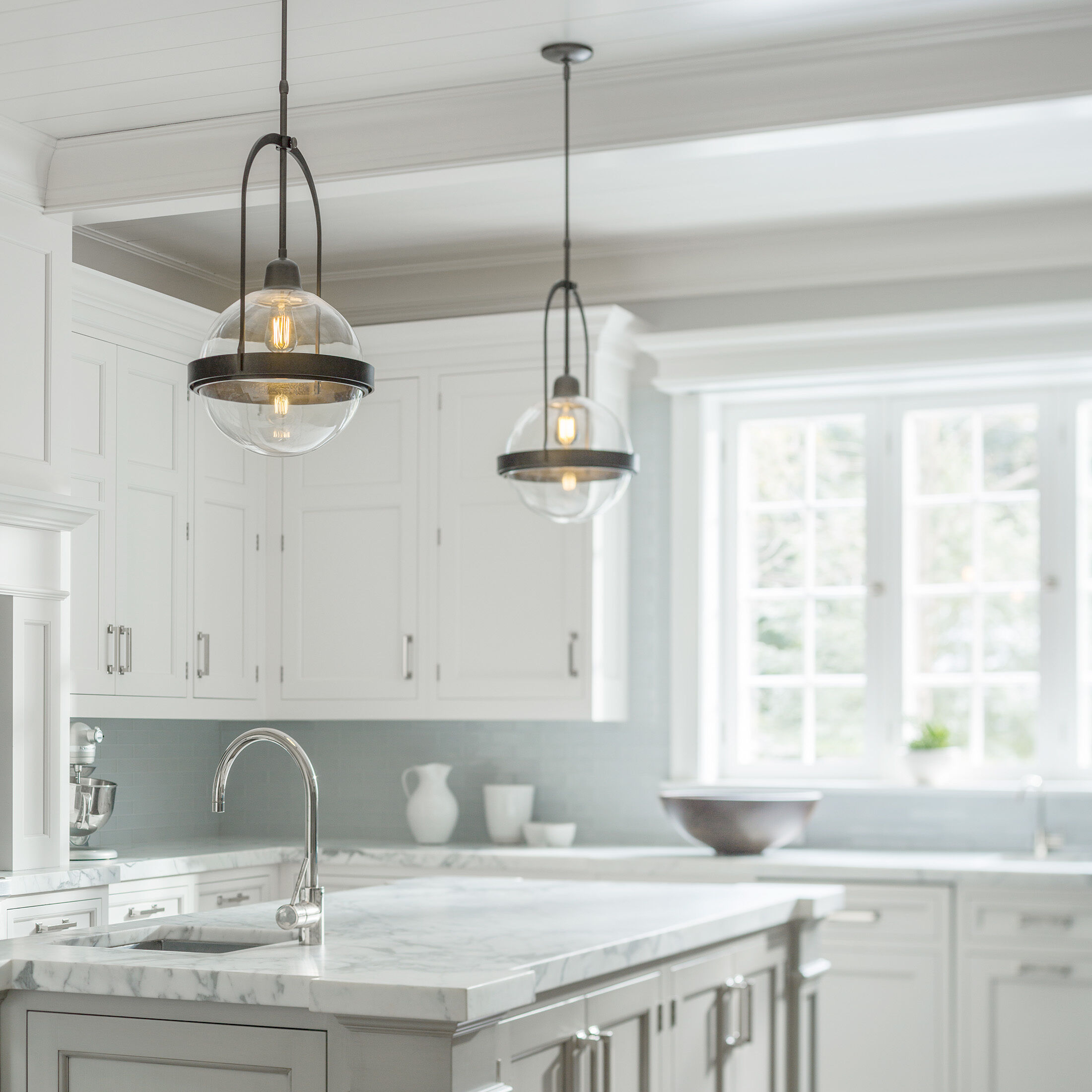 Atlas 1 Light 13.4 inch Natural Iron Pendant Ceiling Light - Open Box