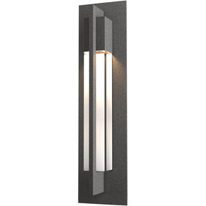Axis 1 Light 19 inch Coastal Natural Iron Outdoor Sconce