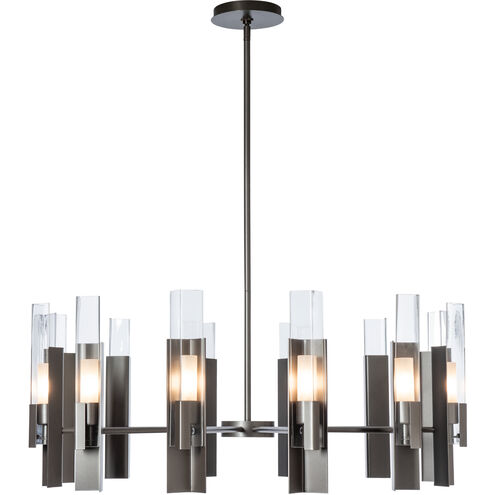 Summit 12 Light 40.2 inch Dark Smoke Pendant Ceiling Light in Clear