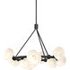 Ume 9 Light 32 inch Ink Ring Pendant Ceiling Light