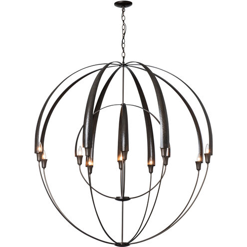 Double Cirque 12 Light 48.3 inch Dark Smoke Large Scale Chandelier Ceiling Light, Large Scale