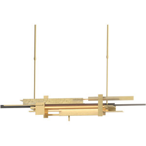 Planar LED 48.3 inch Modern Brass and Natural Iron Pendant Ceiling Light in Modern Brass/Natural Iron