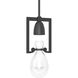 Apothecary 1 Light 6.3 inch Black Mini Pendant Ceiling Light