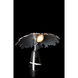 Pangea 10 inch 60.00 watt Dark Smoke Mini Table Lamp Portable Light in Black Marble
