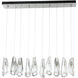 Luma 10 Light 44.5 inch Sterling Pendant Ceiling Light, Standard