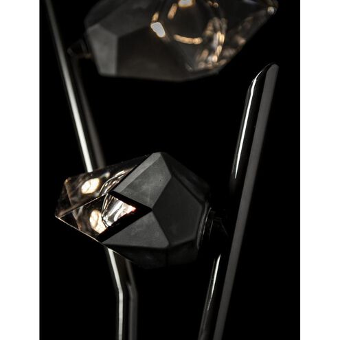 Chrysalis 74.4 inch 5 watt Ink Floor Lamp Portable Light in Black Crystal