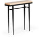 Wick 30 X 8.5 inch Black Console Table in Maple Natural