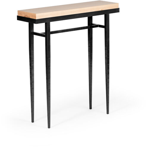 Wick 30 X 8.5 inch Black Console Table in Maple Natural