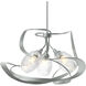 Nest 3 Light 30.6 inch Vintage Platinum Pendant Ceiling Light