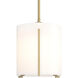 Exos 1 Light 8.9 inch Modern Brass Mini Pendant Ceiling Light, Large