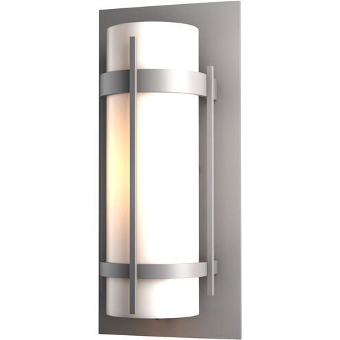 Banded 1 Light 15.8 inch Coastal Burnished Steel Outdoor Sconce