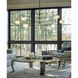Ume 6 Light 58.6 inch Bronze Pendant Ceiling Light in Frosted, Large