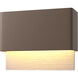 Stratum LED 7.4 inch Coastal Bronze and Coastal Burnished Steel Outdoor Sconce - Open Box