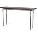 Senza 60 X 14 inch Dark Smoke Console Table in Maple Espresso, Wood Top