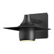 Hood 1 Light 6.8 inch Coastal Black Outdoor Sconce