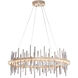 Cityscape LED 38 inch Soft Gold and Vintage Platinum Pendant Ceiling Light in Soft Gold/Vintage Platinum, Circular
