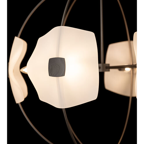 Astra 6 Light 31.7 inch Dark Smoke Pendant Ceiling Light, Small
