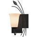 Forged Leaf 1 Light 7.1 inch Black Sconce Wall Light