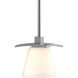 Wren 1 Light 5.1 inch Vintage Platinum Mini Pendant Ceiling Light in Opal