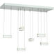 Art + Alchemy Stacks LED 9.4 inch Vintage Platinum Pendant Ceiling Light