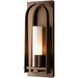 Triomphe 1 Light 16 inch Coastal Bronze Outdoor Sconce in Opal, Small