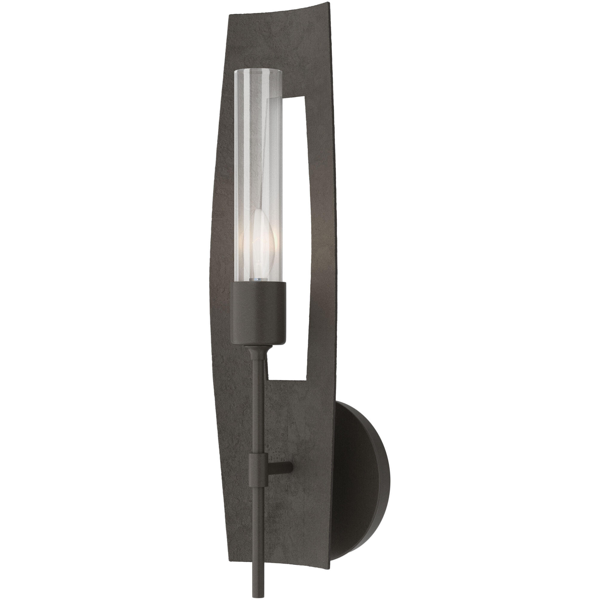 Passage 1 Light 5.3 inch Dark Smoke Sconce Wall Light in Clear