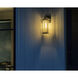 Polaris 1 Light 16.4 inch Coastal White and Outdoor Silver Outdoor Sconce, Large