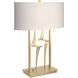 Antasia 24.7 inch 100 watt Modern Brass Table Lamp Portable Light in Flax